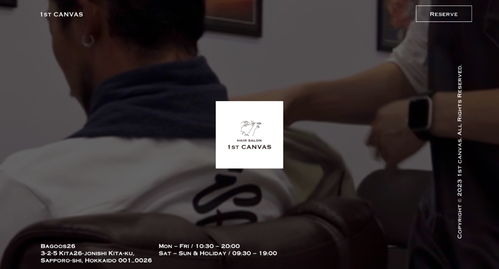 札幌のメンズ美容室HAIR SALON 1st CANVAS(ファーストキャンバス)