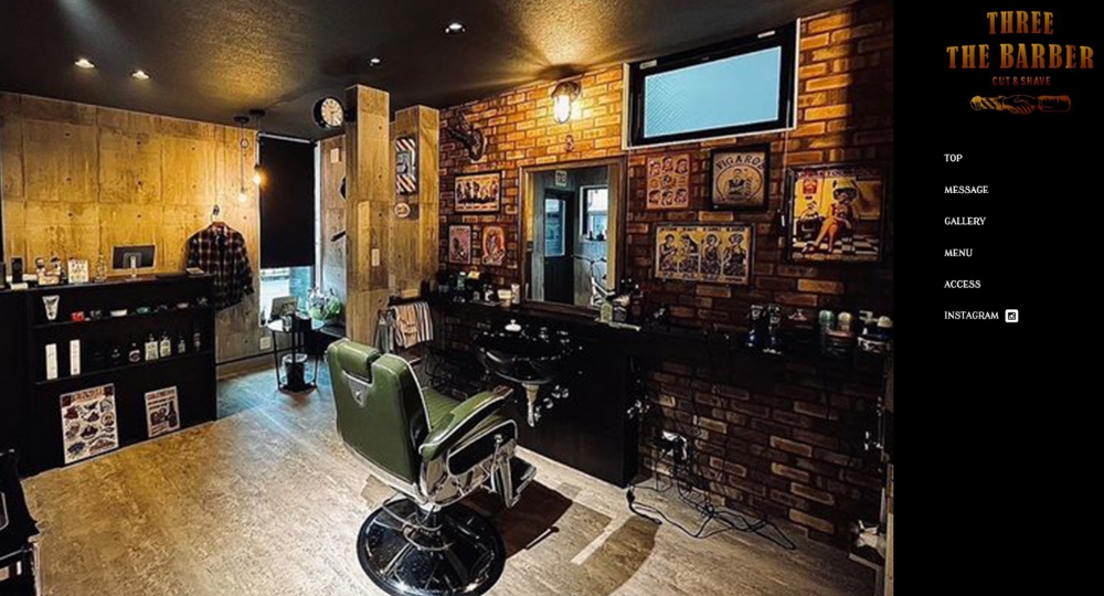 新潟のメンズ美容室THREE THE BARBER